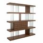 Shelves - Walnut and glass shelf - ANGEL CERDÁ
