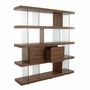 Shelves - Walnut and glass shelf - ANGEL CERDÁ