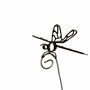 Accessoires de déco extérieure - Tuteur Libellule Ailes Ajourées Métal Recyclé - TERRE SAUVAGE