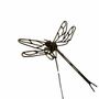 Accessoires de déco extérieure - Tuteur Libellule Ailes Ajourées Métal Recyclé - TERRE SAUVAGE