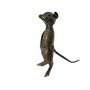 Outdoor decorative accessories - Recycled Metal Sculpture Meerkat 25/30/35cm - TERRE SAUVAGE