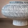 Vases - Arta lines, vase en porcelaine, rond, blanc, noir - KLATT OBJECTS