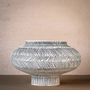 Vases - Arta lines, vase en porcelaine, rond, blanc, noir - KLATT OBJECTS