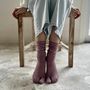 Chaussettes - Chaussettes femmes 5 orteils, longues en soie naturelle - YUITO CO. LTD