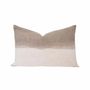 Fabric cushions - Dip & Dye TALC cotton cushion cover 40x60 cm - BED AND PHILOSOPHY