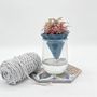 Vases - Clay pot -NOMADE BLUE PETROL- design - 3D auto-irrigating - COMMON PLACE YOUR URBAN JUNGLE