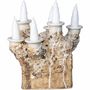 Candles - Kaamoskivi Candle Holder Six branches White - PENTIK