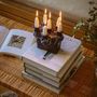 Candles - Kaamoskivi Candle Holder Six branches White - PENTIK