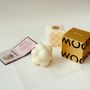 Candles - Scented sculptural Candle - packed in a golden box - WOOSM