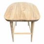 Tabourets - Tabouret de bar en Teck massif avec assise ergonomique. assise 75 - BALINAISA