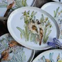 Platter and bowls - Oval artisan porcelain plates - JANE AND MERY