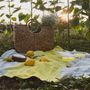 Table cloths - TANDORI Dip & Dye cotton mini tablecloth 100x100 cm - BED AND PHILOSOPHY