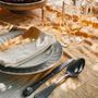 Table cloths - TANDORI Dip & Dye cotton mini tablecloth 100x100 cm - BED AND PHILOSOPHY