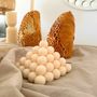Candles - Candle with Bead Pyramid Design – Modern Home Accent - QUIET