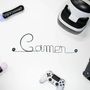 Objets déco enfant - Décoration Murale en Fil de Fer "Gamer" - à punaiser - BIJOUX DE MUR