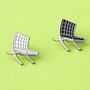 Brooches - Pin Barcelona Chair White - PINPINPIN.IT