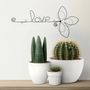 Other wall decoration - Fleur de Lys - "Love" - Wire wall decoration - BIJOUX DE MUR