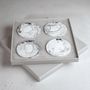 Beauty products - Black Rose - Crystal Coaster Set - ESTI LIVING