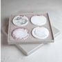 Beauty products - Simply Red - Crystal Coaster Set - ESTI LIVING