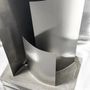 Floor lamps - Sculptural Concrete and Stainless Steel Standing Light [ESSENZ] - CASE STUDIOS