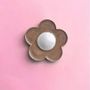 Bijoux - bijou broche CLAP - TWIGGY MOCHA MOUSSE - CLAP PARIS