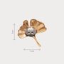 Jewelry - CLAP brooch jewelry - KOKO the golden Gingko biloba - CLAP PARIS