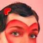 Bijoux - bijou broche CLAP - CLOEUR ROUGE - CLAP PARIS