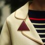 Bijoux - bijou broche CLAP - ZIGGY GRENAT - CLAP PARIS