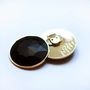Bijoux - bijou broche CLAP - HATCH NOIR - CLAP PARIS