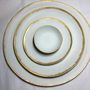 Formal plates - Golden collection - CECILE GASC PORCELAINE