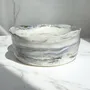 Everyday plates - B&W porcelain dinnerware - CECILE GASC PORCELAINE