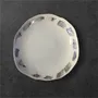 Everyday plates - B&W porcelain dinnerware - CECILE GASC PORCELAINE