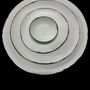 Assiettes au quotidien - Vaisselle en porcelaine B&W - Neriage de porcelaine et grès - CECILE GASC PORCELAINE