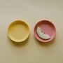 Children's mealtime - Suction Plate Set - Mimosa / Coral - EKOBO