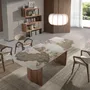 Office furniture and storage - Walnut and steel sheathing - ANGEL CERDÁ