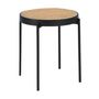 Tables basses - Table d'angle ronde en rotin - ANGEL CERDÁ