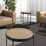 Tables basses - Table d'angle ronde en rotin - ANGEL CERDÁ