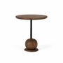 Tables basses - Table d'appoint circulaire en bois de manguier - GINER Y COLOMER