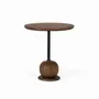 Tables basses - Table d'appoint circulaire en bois de manguier - GINER Y COLOMER