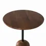 Tables basses - Table d'appoint circulaire en bois de manguier - GINER Y COLOMER