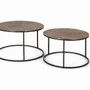 Tables basses - Lot de 2 tables en métal et cuivre - GINER Y COLOMER