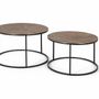 Tables basses - Lot de 2 tables en métal et cuivre - GINER Y COLOMER