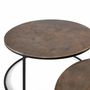Tables basses - Lot de 2 tables en métal et cuivre - GINER Y COLOMER