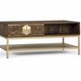 Coffee tables - Mango wood and metal coffee table - GINER Y COLOMER