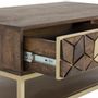 Coffee tables - Mango wood and metal coffee table - GINER Y COLOMER