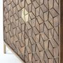 Sideboards - Mango wood and metal display case - GINER Y COLOMER