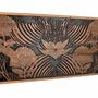 Beds - Headboard in natural and black acacia wood - GINER Y COLOMER