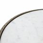 Tables basses - Lot de 2 tables basses rondes dorées et blanches - GINER Y COLOMER