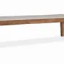 Bancs - Banc en bois d'acacia massif recouvert de tissu - GINER Y COLOMER