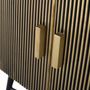 Sideboards - Sideboard with 4 wooden doors covered in bronze and marble top - GINER Y COLOMER